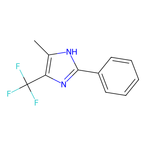 Imidazole, 5-methyl-4-trifluoromethyl-2-phenyl- structure