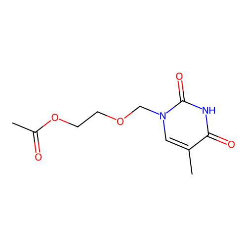 1-[(2-Acetoxyethoxy)Methyl]Thymine structure