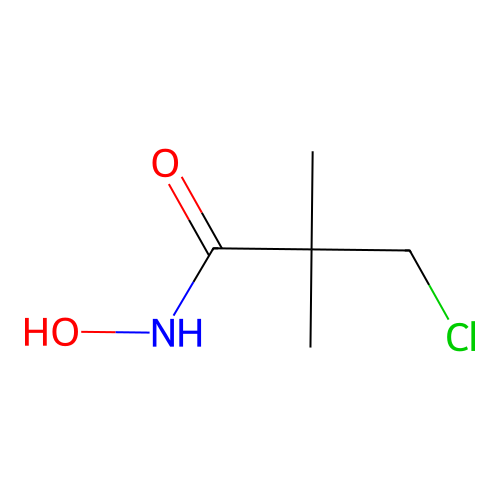 3-chloro-N-hydroxy-2,2-dimethylpropanamide structure