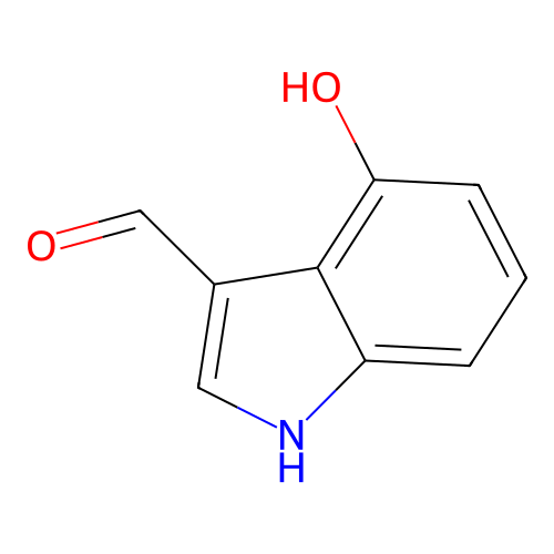 4-Hydroxyindole-3-carboxaldehyde structure