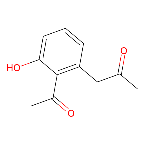 2-Propanone, 1-(2-acetyl-3-hydroxyphenyl)- structure