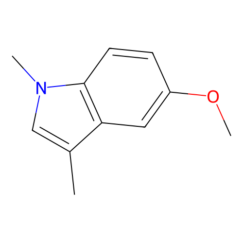 5-Methoxy-1,3-dimethylindole structure