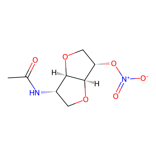 L-Iditol, 2-(acetylamino)-1,4:3,6-dianhydro-2-deoxy-, 5-nitrate structure