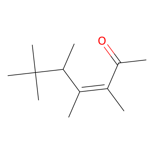3,4,5,6,6-Pentamethylhept-3-en-2-one structure