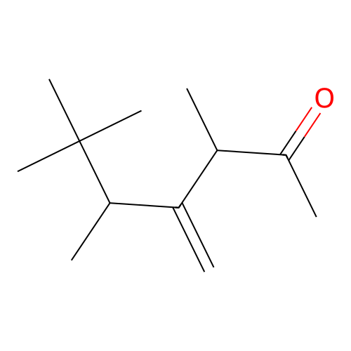3,5,6,6-Tetramethyl-4-methyleneheptan-2-one structure
