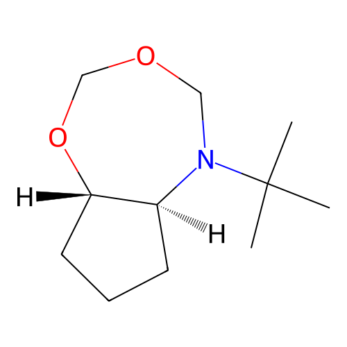 5-tert-Butylhexahydro-2H,4H-cyclopenta[f][1,3,5]dioxazepine structure