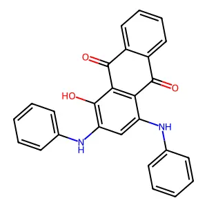1-Hydroxy-2,4-bis(phenylamino)anthraquinone structure