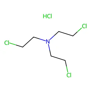 Tris(2-chloroethyl)amine hydrochloride structure