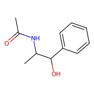 Acetamide, N-((1S,2R)-2-hydroxy-1-methyl-2-phenylethyl)- structure