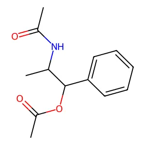 Acetamide, N-((1S,2R)-2-(acetyloxy)-1-methyl-2-phenylethyl)- structure