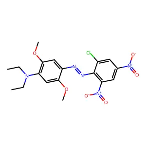 Benzenamine, 4-[(2-chloro-4,6-dinitrophenyl)azo]-N,N-diethyl-2,5-dimethoxy- structure