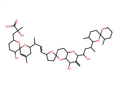 鳍藻毒素-1 structure