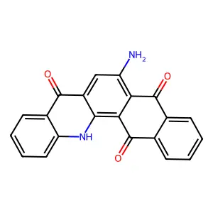 6-aminonaphth(2,3-c)acridine-5,8,14(13H)-trione structure