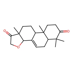 14,16-Epoxypimar-7-ene-3,15-dione structure
