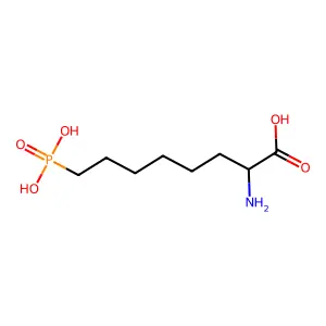 DL-2-氨基-8-膦酰辛酸 structure