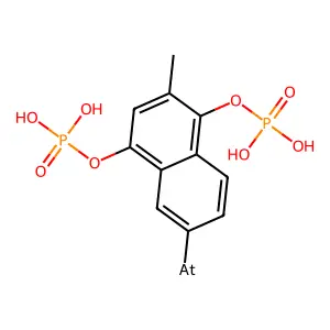砹代-2-甲基-1,4-萘醌醇二磷酸酯 structure