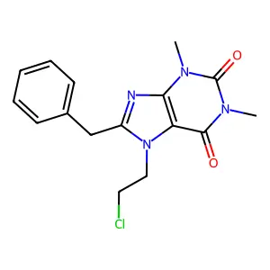 7-Chloroethyl-8-benzyltheophylline structure