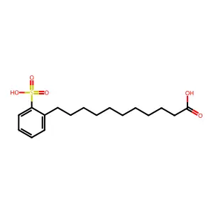 Benzeneundecanoic acid, ar-sulfo- structure