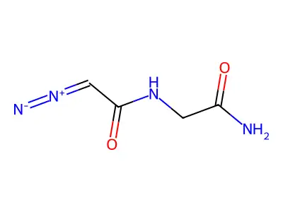 N-(2-Amino-2-oxoethyl)-2-diazoacetamide structure