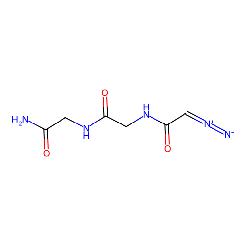 2-[[2-[(2-Diazoacetyl)amino]acetyl]amino]acetamide structure
