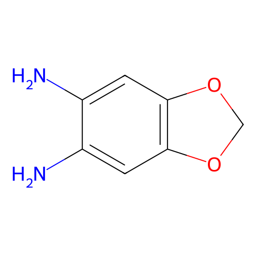 1,2-Diamino-4,5-methylenedioxybenzene structure