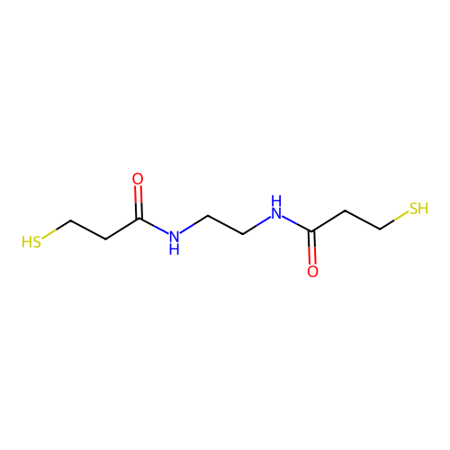 Propanamide, N,N'-1,2-ethanediylbis[3-mercapto- structure
