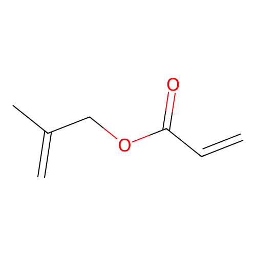 Methallyl acrylate structure