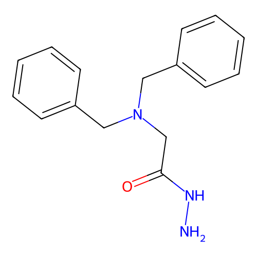 2-(Dibenzylamino)acetohydrazide structure