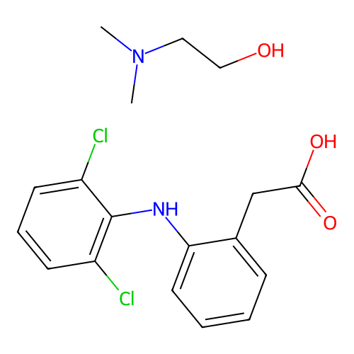 Diclofenac deanol structure
