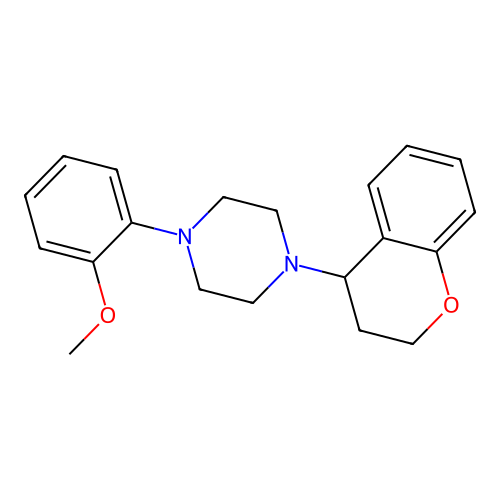 1-(3,4-Dihydro-2H-1-benzopyran-4-yl)-4-(2-methoxyphenyl)piperazine structure
