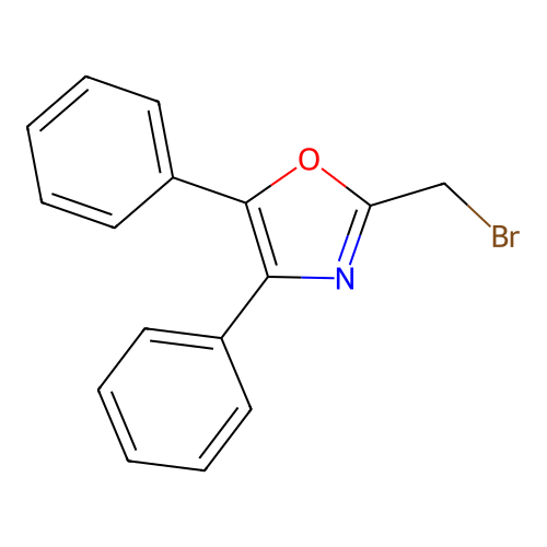 2-Bromomethyl-4,5-diphenyl-oxazole structure