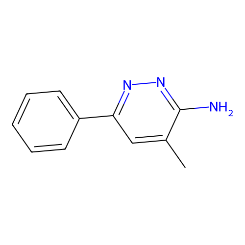 3-Amino-4-methyl-6-phenylpyridazine structure
