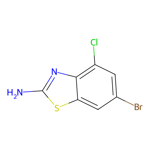 6-Bromo-4-chloro-1,3-benzothiazol-2-amine structure
