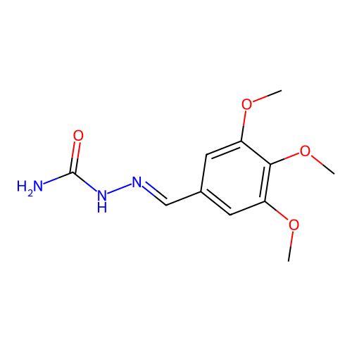 [(3,4,5-Trimethoxyphenyl)methylideneamino]urea structure