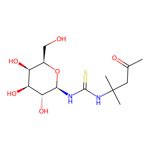 Thiourea, N-(1,1-dimethyl-3-oxobutyl)-N'-beta-D-galactopyranosyl- structure