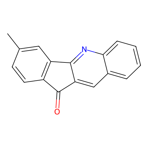 3-methyl-11H-indeno[1,2-b]quinolin-11-one structure