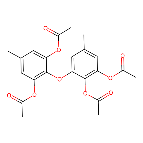 Violaceol II tetraacetate structure
