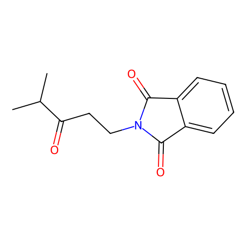 2-(4-methyl-3-oxopentyl)-1H-isoindole-1,3(2H)-dione structure