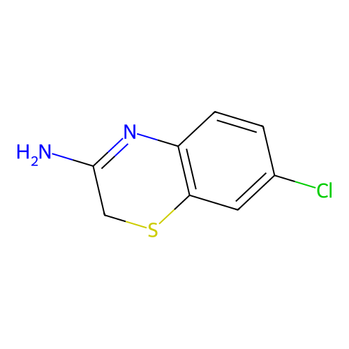 3-amino-7-chloro-[1,4]-benzothiazine structure