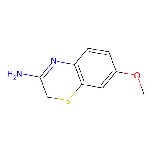 7-methoxy-2H-1,4-benzothiazin-3-amine structure
