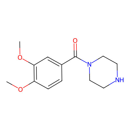 1-(3,4-Dimethoxybenzoyl)piperazine structure