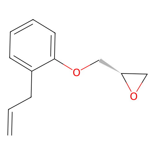 (2S)-2-[(2-allylphenoxy)methyl]oxirane structure