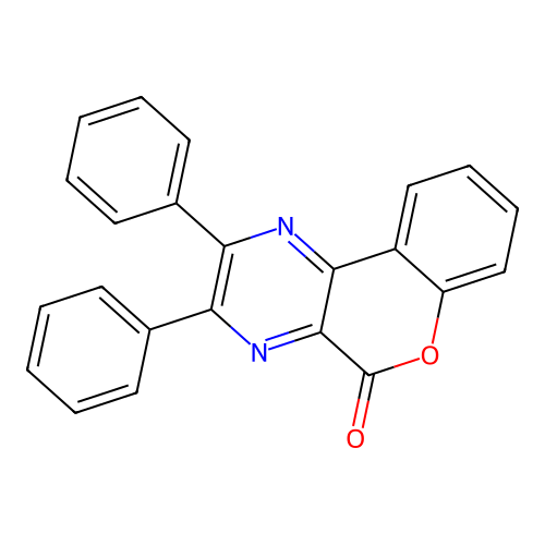 2,3-Diphenylchromeno[3,4-b]pyrazin-5-one structure