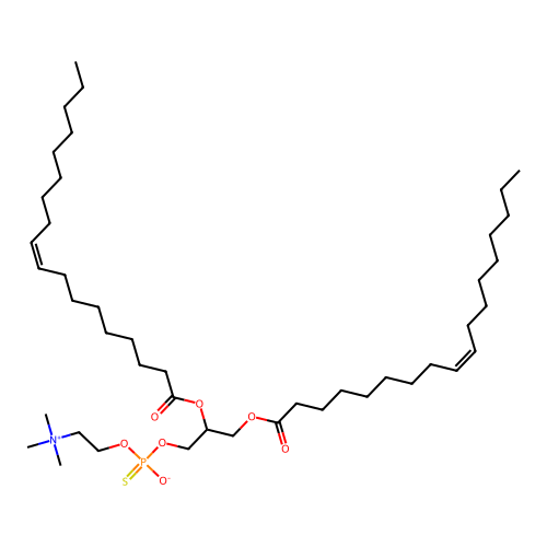 1,2-Oleoylthionphosphatidylcholine structure