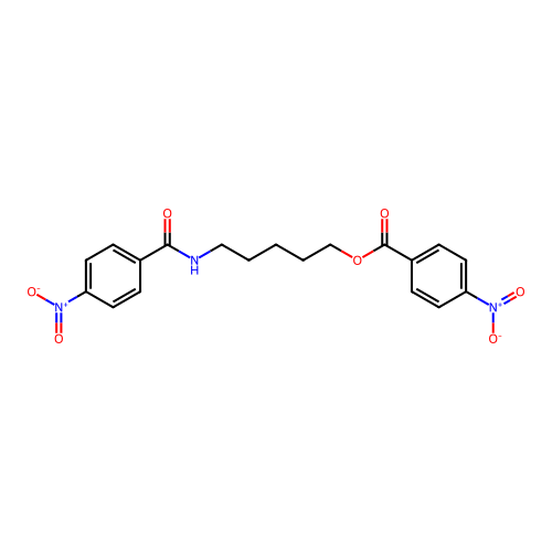 5-[(4-Nitrobenzoyl)amino]pentyl 4-nitrobenzoate structure