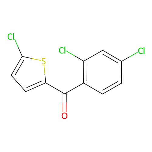 (5-Chlorothiophen-2-yl)-(2,4-dichlorophenyl)methanone structure