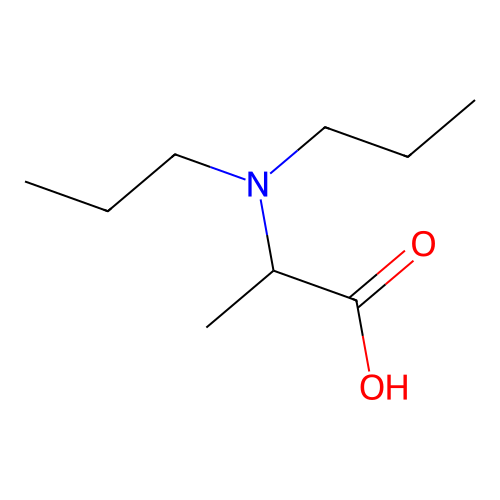 2-(dipropylamino)propanoic Acid structure