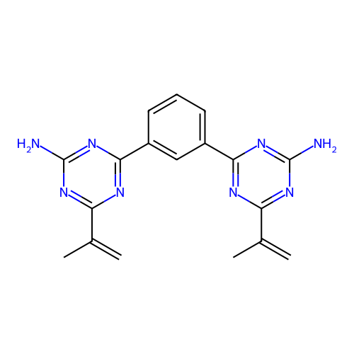4-[3-(4-amino-6-prop-1-en-2-yl-1,3,5-triazin-2-yl)phenyl]-6- structure