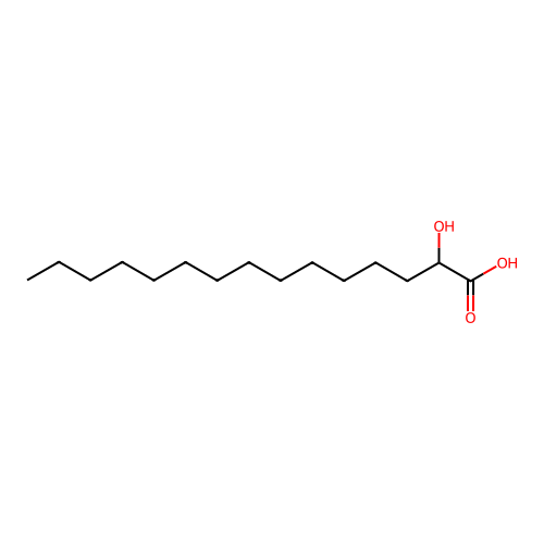 2-Hydroxypentadecanoic acid structure