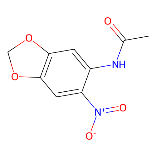 N-(6-Nitro-1,3-benzodioxol-5-yl)acetamide structure